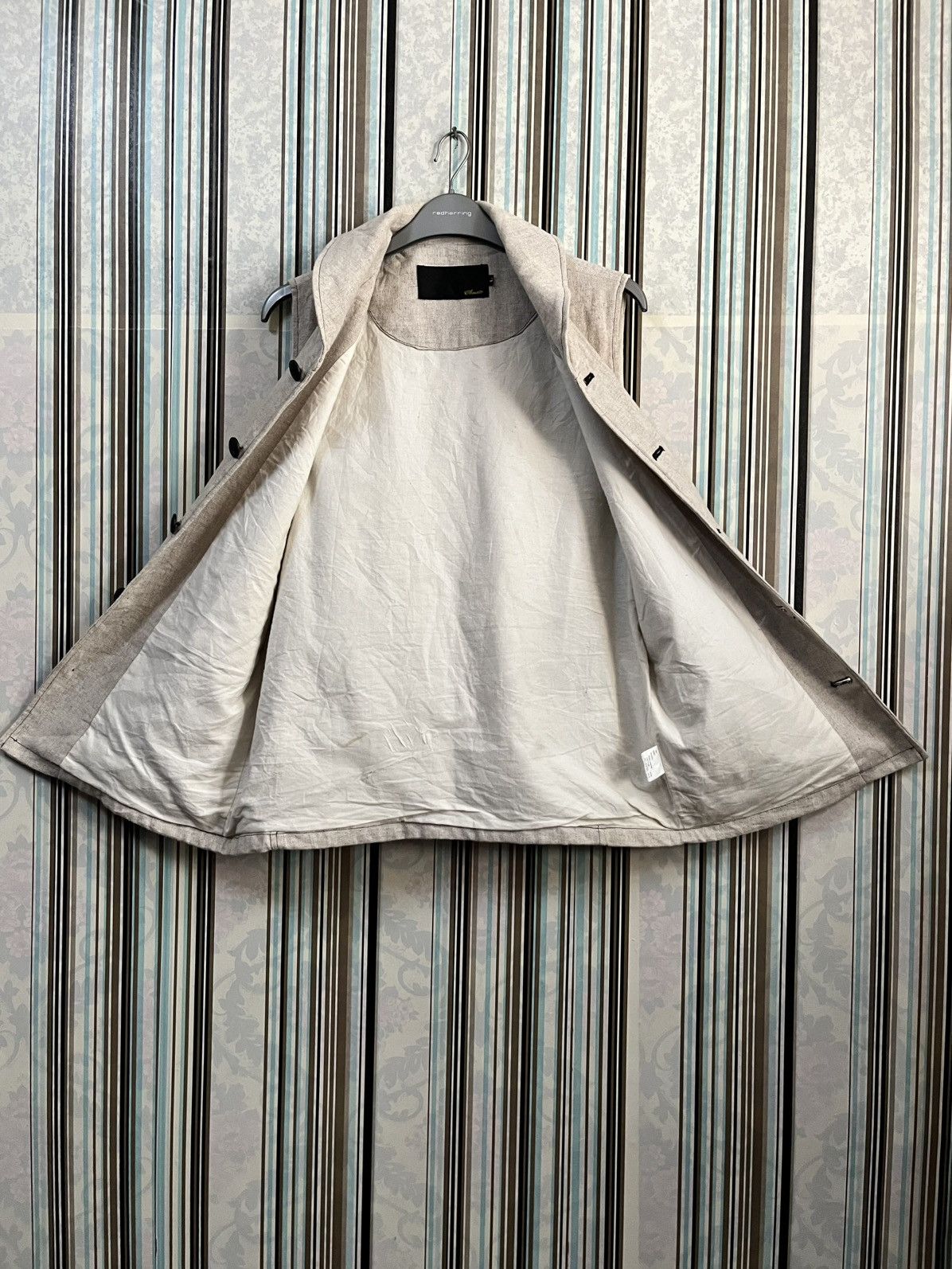 Japanese Brand 2000s ACOUSTIC waistcoat flap-poc #H2 Size US L / EU 52-54 / 3 - 6 Thumbnail