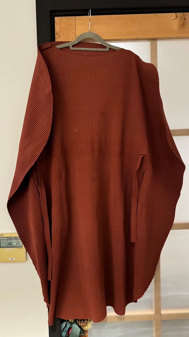 Issey Miyake Issey Miyake size:one size Jujube red pleated dress Size XS / US 0-2 / IT 36-38 - 2 Thumbnail