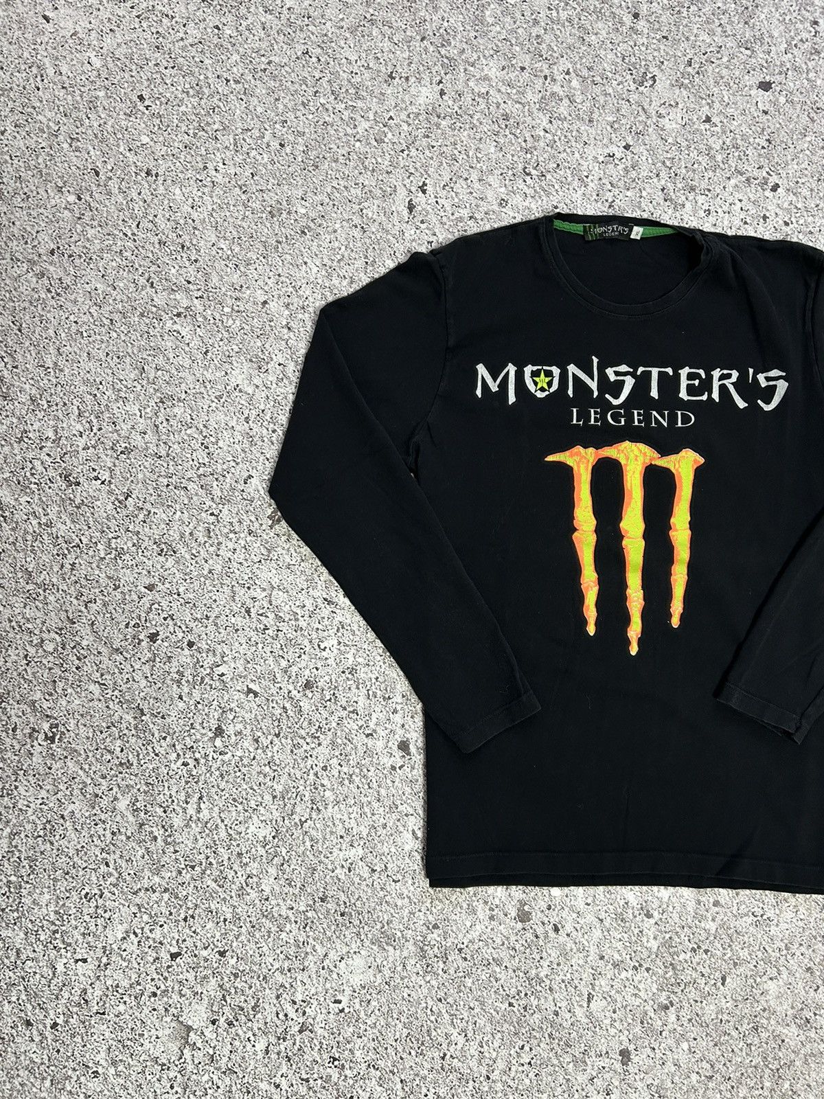 Vintage Y2K Monster’s Legend Energy Long Sleeve Motorcycle Tee Size US L / EU 52-54 / 3 - 3 Thumbnail
