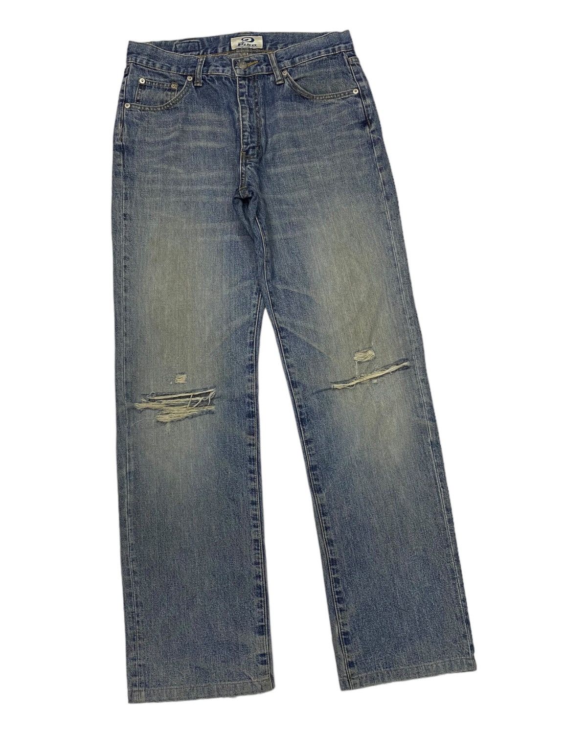 Vintage 🔥PIKO HAWAIIAN BAGGY JEANS DISTRESSED DENIM JEANS Size US 31 - 2 Thumbnail