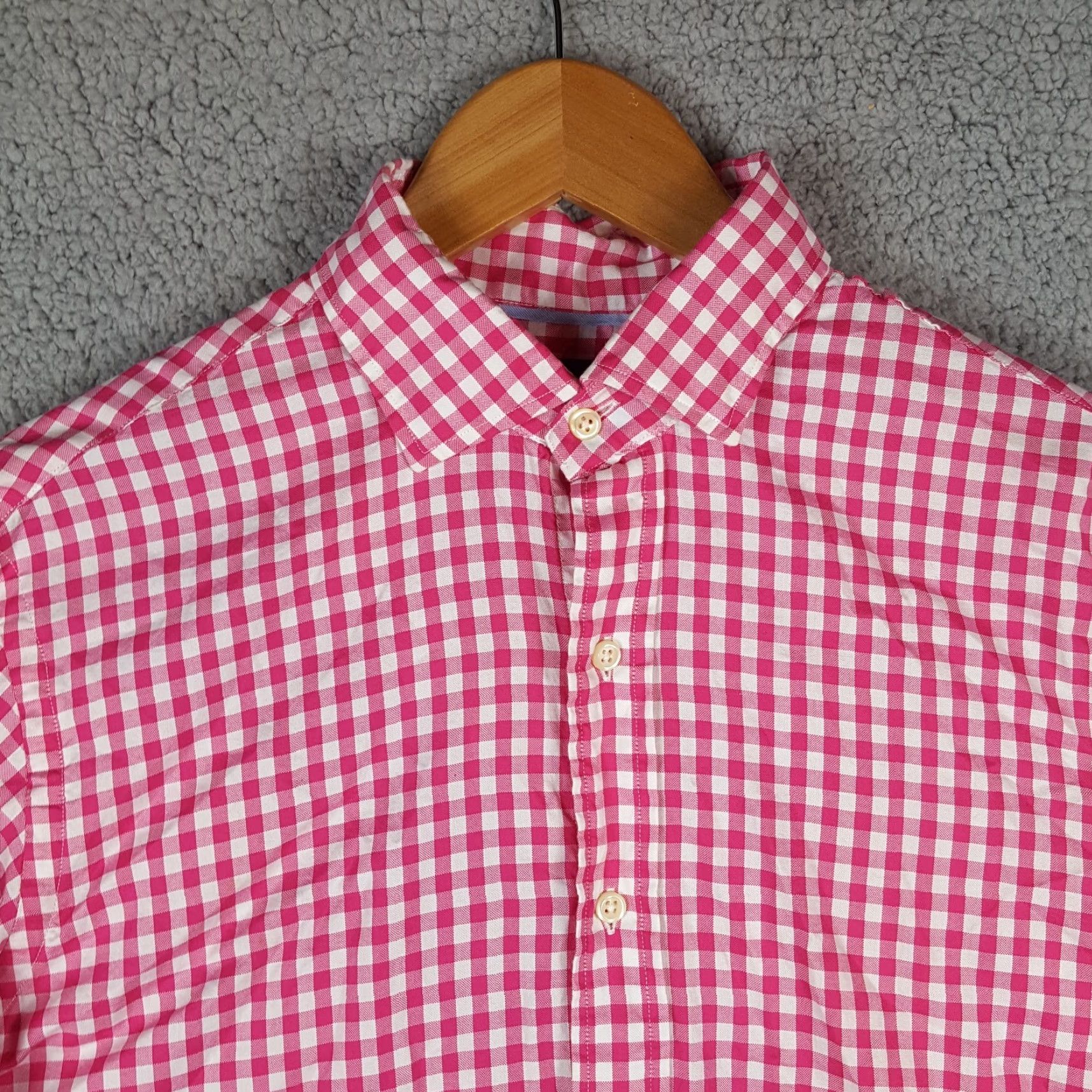 Polo Ralph Lauren VINTAGE Polo Ralph Lauren Men's Button-Up Shirt Long Sleeve Plaid Gingham Pink 90s Classic Preppy Casual Size US M / EU 48-50 / 2 - 2 Thumbnail
