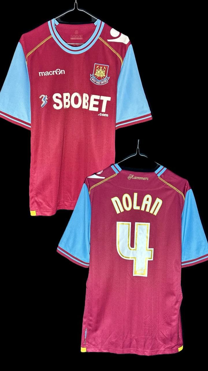 Macron WestHam United 2011 - 2012 NOLAN Home football jersey Macron Size US M / EU 48-50 / 2 - 1 Thumbnail