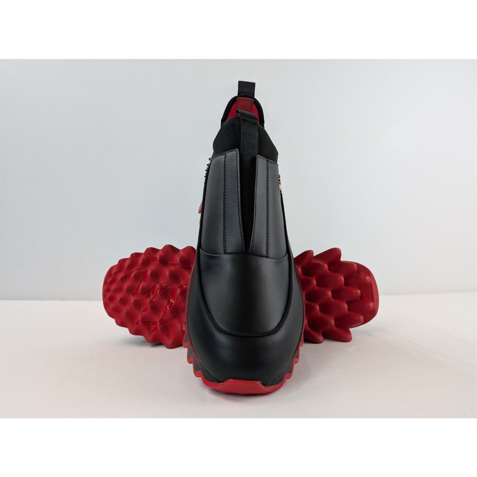 Christian Louboutin o1rshd1 Sharkyloub SP Spikes Flat Sneakers in Black Size US 13 / EU 46 - 13 Thumbnail