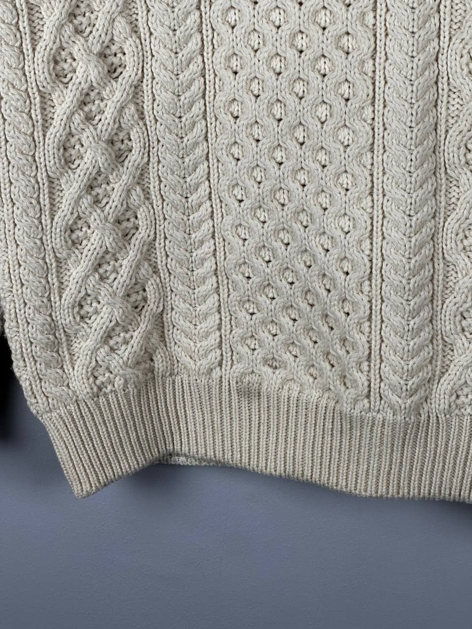 Vintage Irelandseye Sweater Cable Knit Fisherman Made in Ireland Size US S / EU 44-46 / 1 - 5 Thumbnail