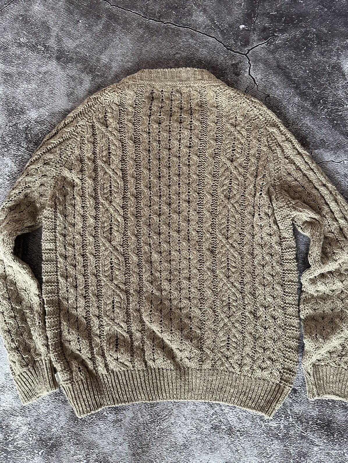 Peregrine Peregrine Fisherman Linen Cotton Cable Knit Sweater Size US S / EU 44-46 / 1 - 6 Thumbnail