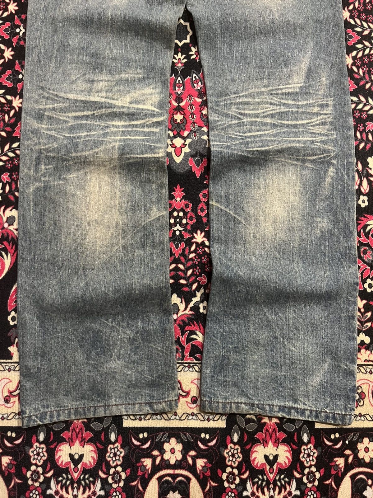 CIVARIZE × If Six Was Nine × Japanese Brand ⚡️Distressed⚡️Vintage Japanese Brand Blue Faded Slash Rip Jean Size US 33 - 8 Thumbnail