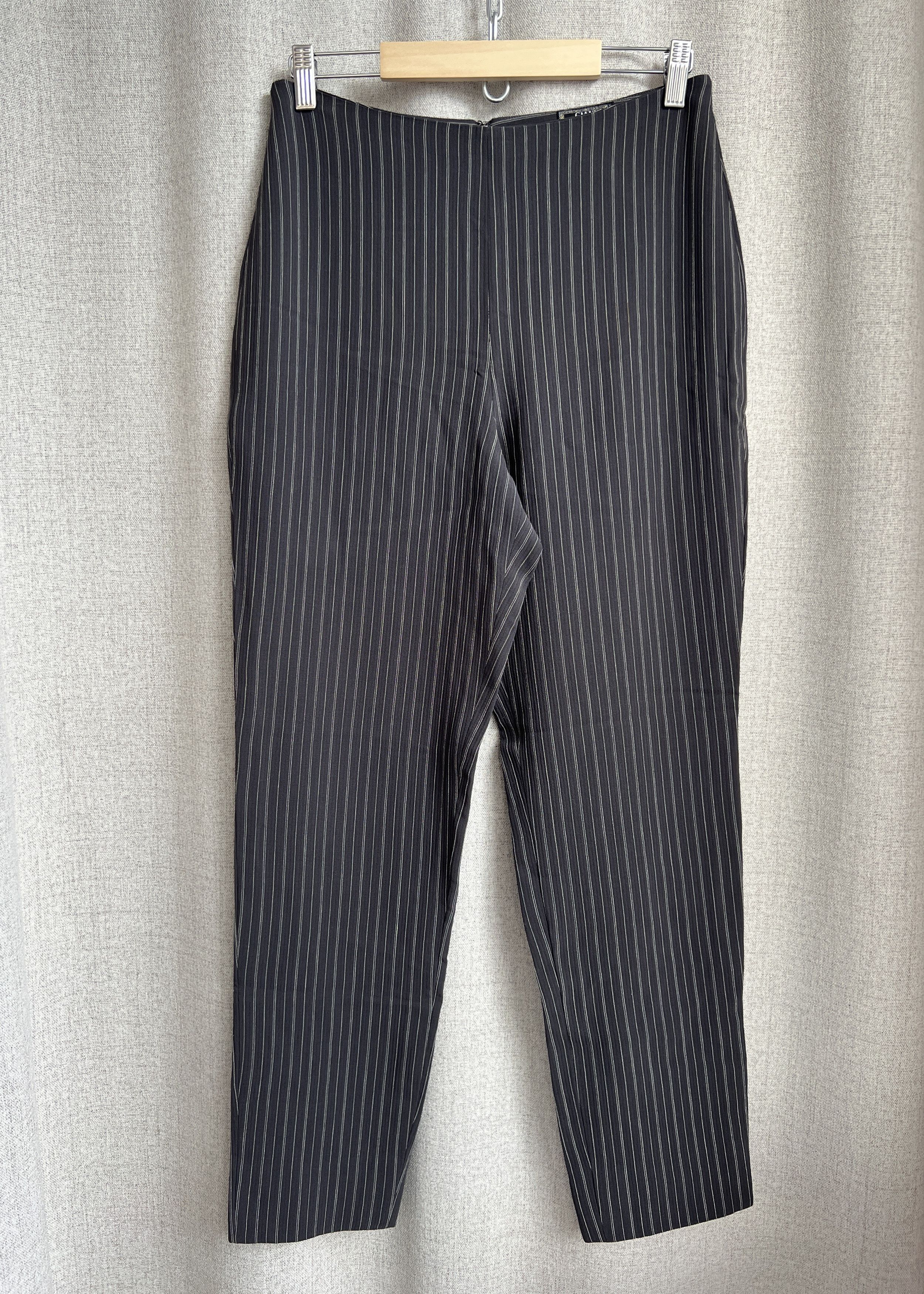 Versace Vintage Gianni Versace Couture Wool Striped Pants Trousers Size 28" / US 6 / IT 42 - 1 Thumbnail
