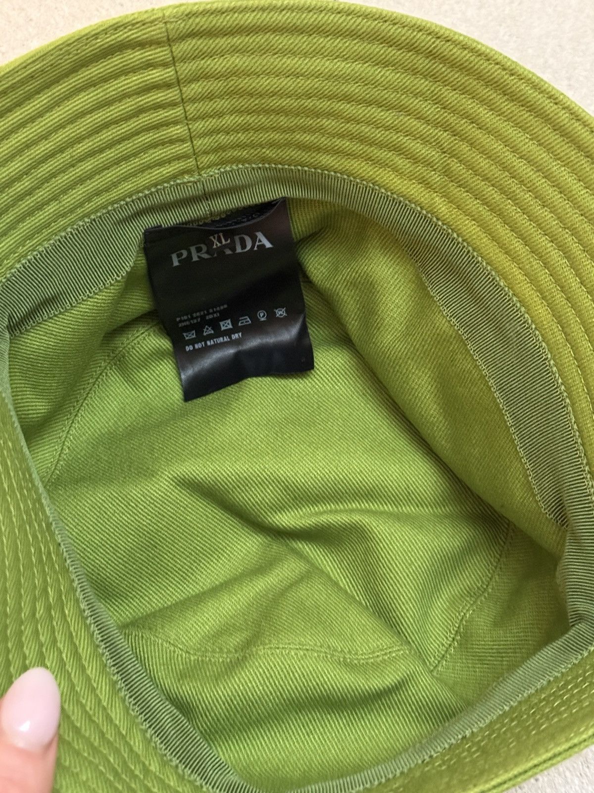 Prada Prada cotton green bucket hat Size ONE SIZE - 4 Thumbnail