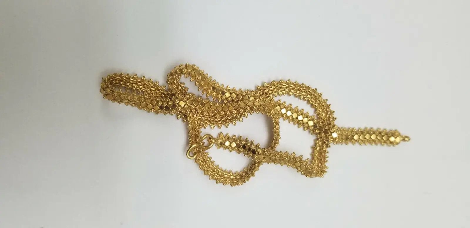 Other High End Jewelry! 23k Solid Gold Fancy Necklace 17" 30.4gr Size ONE SIZE - 6 Thumbnail