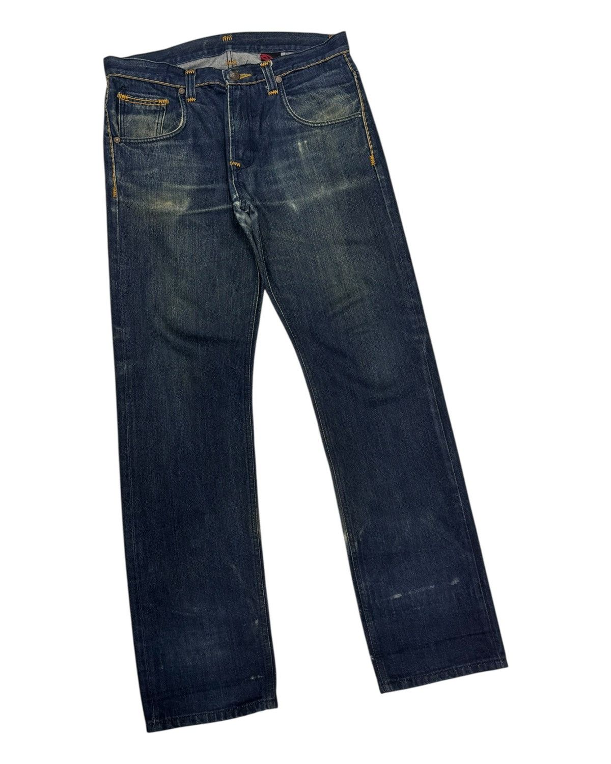 Kapital Vintage Rapanui Distressed Denim Jeans Size US 34 / EU 50 - 5 Thumbnail
