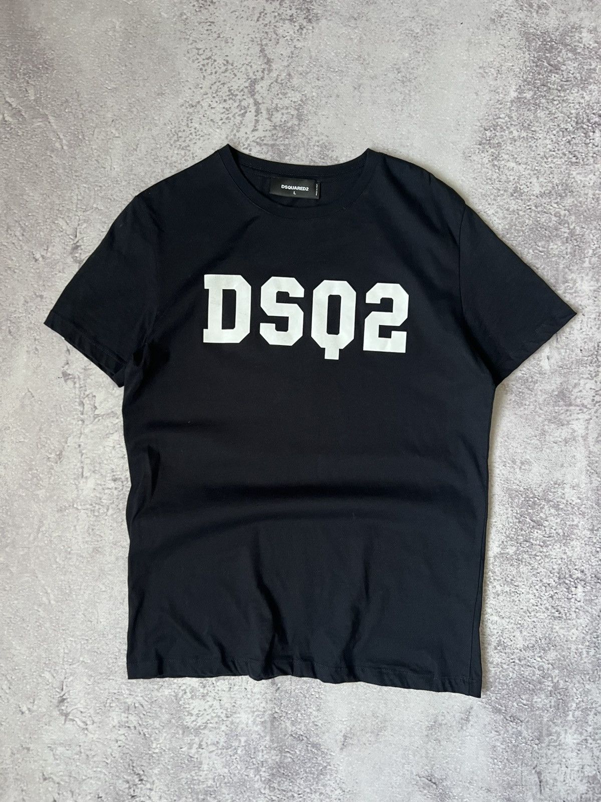 Tシャツ・カットソー DSQUARED2 Men T-shirt Black S71GD1539D20020 900 Dsquared2 men's T-shirt with rhinestone logo s71gd1397s23009