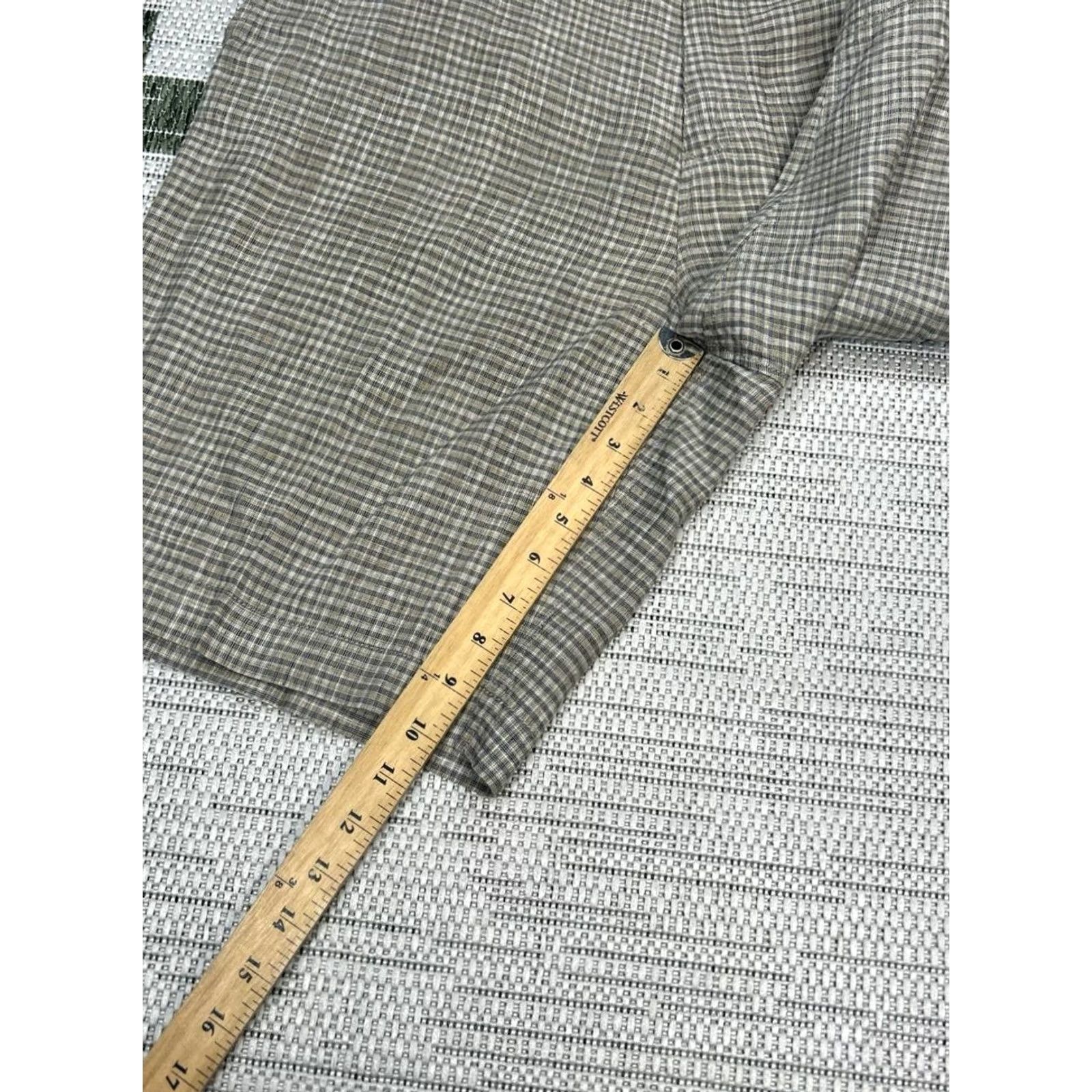 Tommy Bahama Tommy Bahama Chino Shorts Mens 36 Brown Check High Rise Marlin Logo Screened Details Size US 36 / EU 52 - 3 Thumbnail