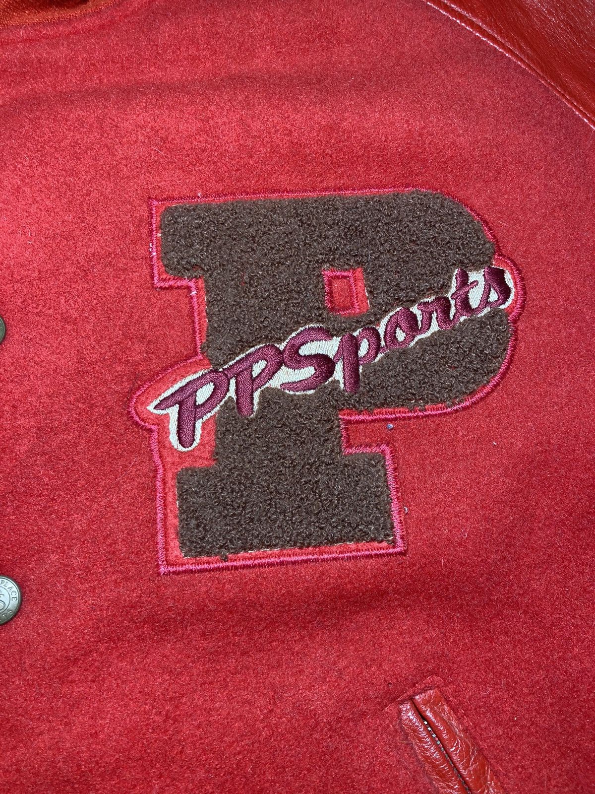 Japanese Brand 1989 PPFM Sports Varsity Leather Jacket Peyton Place 80s 90s Size US S / EU 44-46 / 1 - 4 Thumbnail