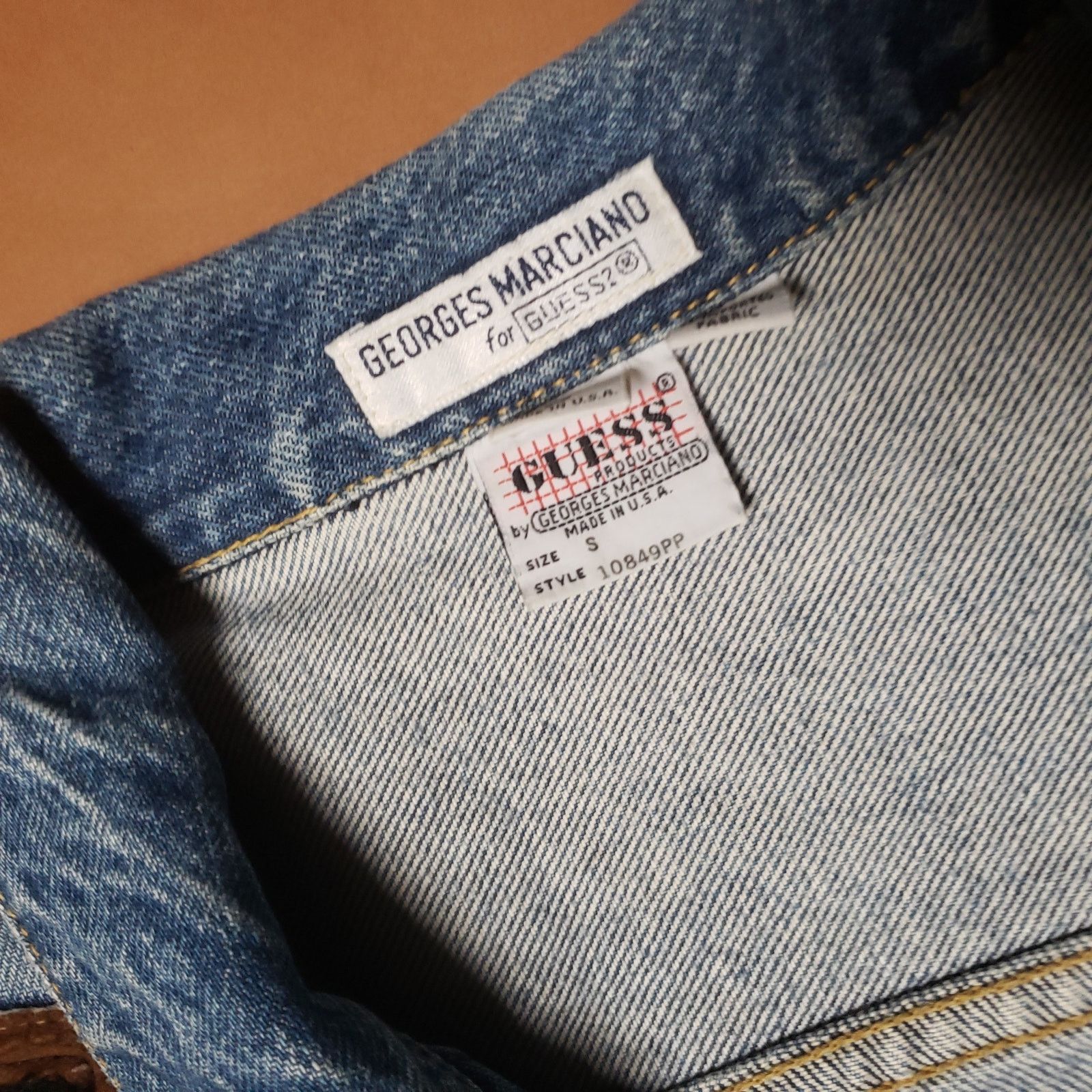 Rare 80s Guess by George Marciano Cropped Denim Jacket