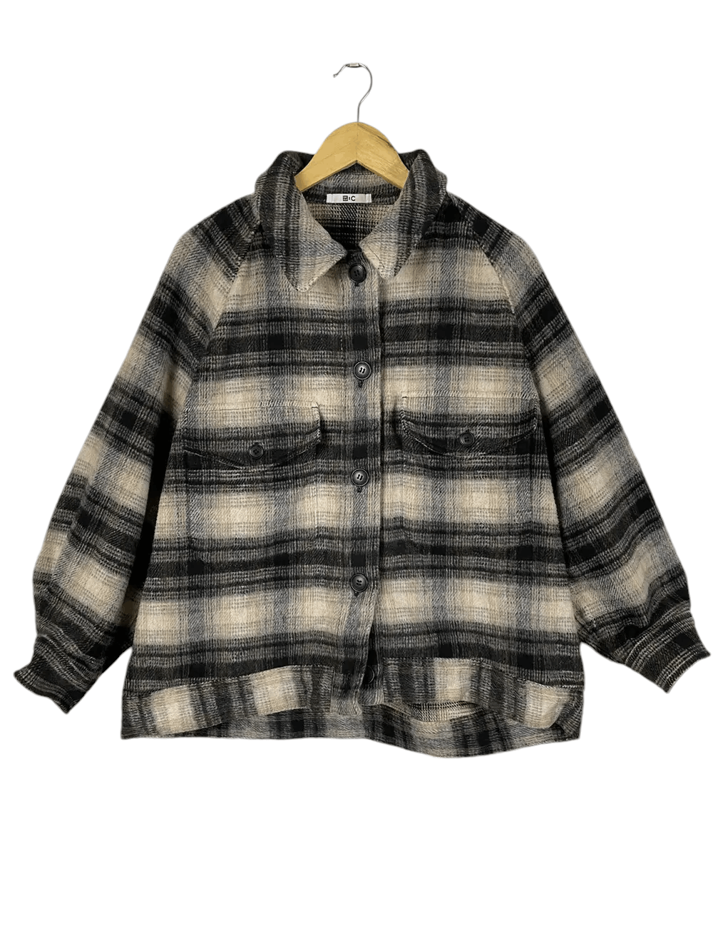 Vintage Uniqlo Wool Flannel Jacket Pocket