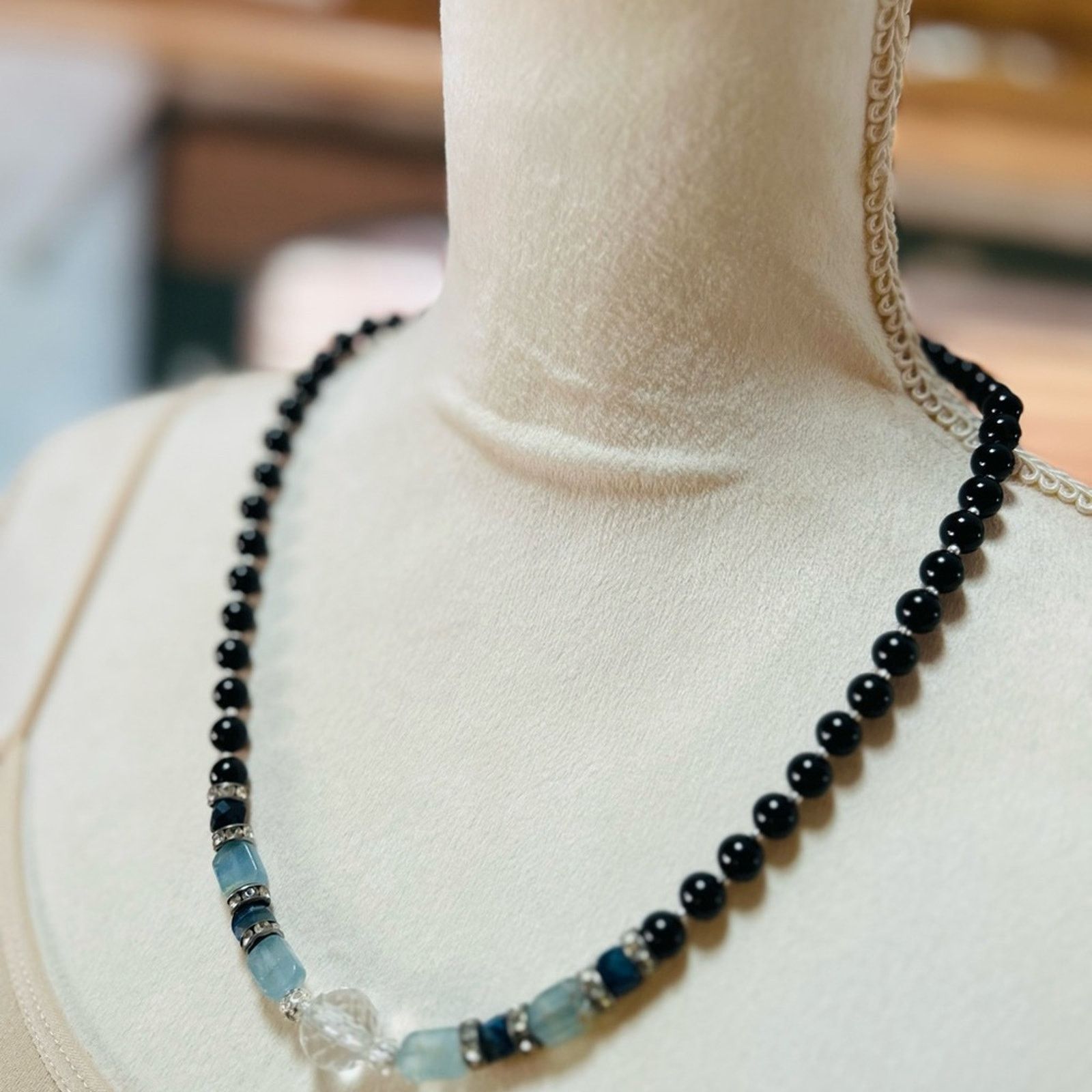 Other Handcrafted genuine calcite sodalite black onyx jewelry set Size ONE SIZE - 7 Thumbnail