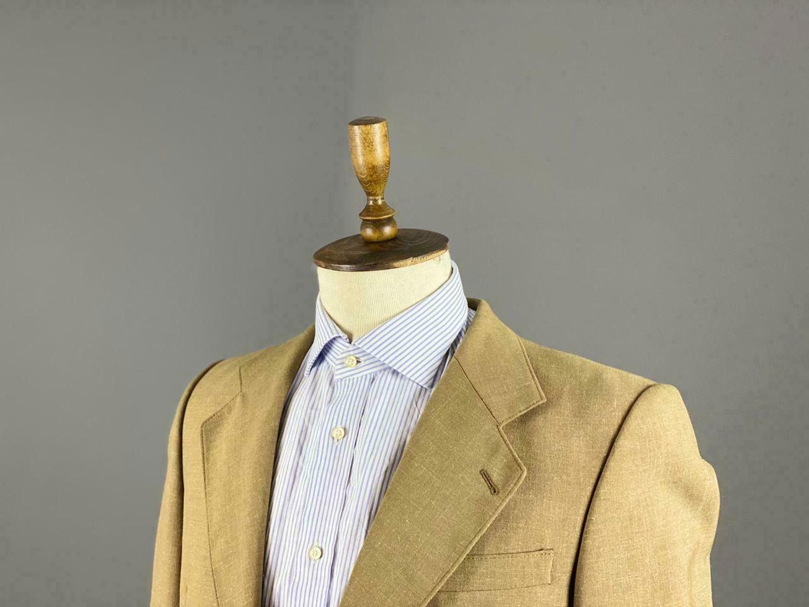 Designer Steinbock Vintage Brown Wool 2 Coat Jacket M / US 40 / EU 50 Size 40R - 2 Thumbnail