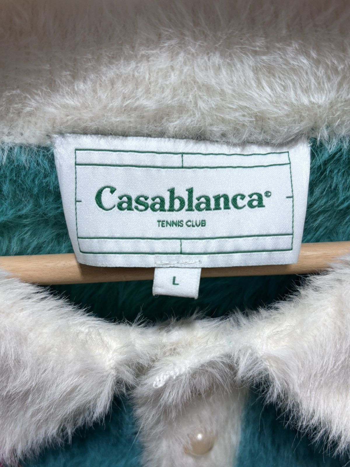 Casablanca Casablanca - Slim-Fit Logo-Jacquard Brushed-Knit Polo Size US L / EU 52-54 / 3 - 4 Thumbnail