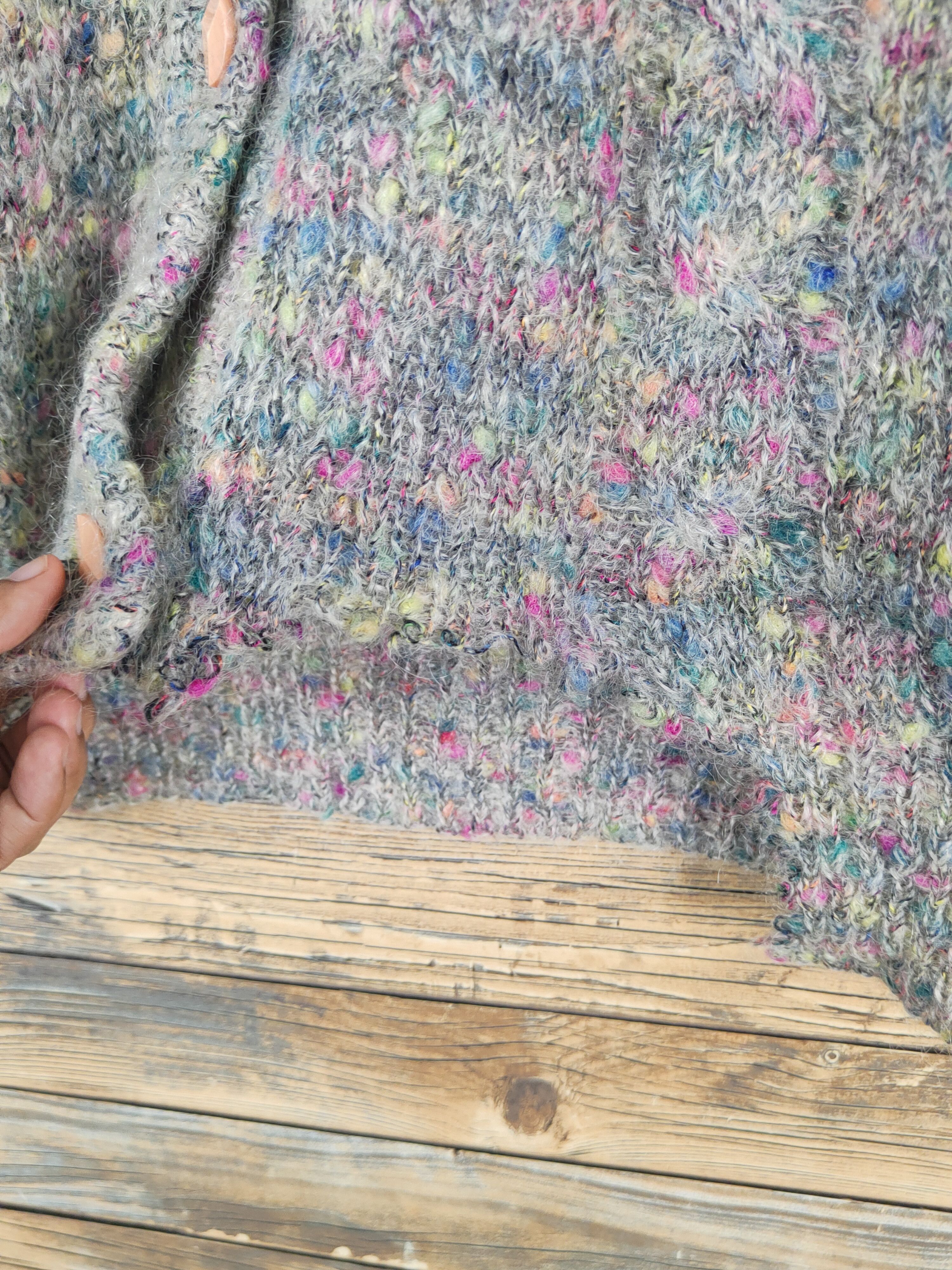 Japanese Brand Ju-Eight Gray vintage Knitwear Sweaters #W1275 Size M / US 6-8 / IT 42-44 - 6 Thumbnail