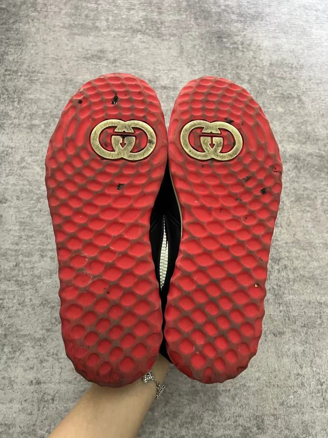 Gucci Gucci MAC80 black and red stitching side label vintage snea Size US 8.5 / EU 41-42 - 7 Thumbnail
