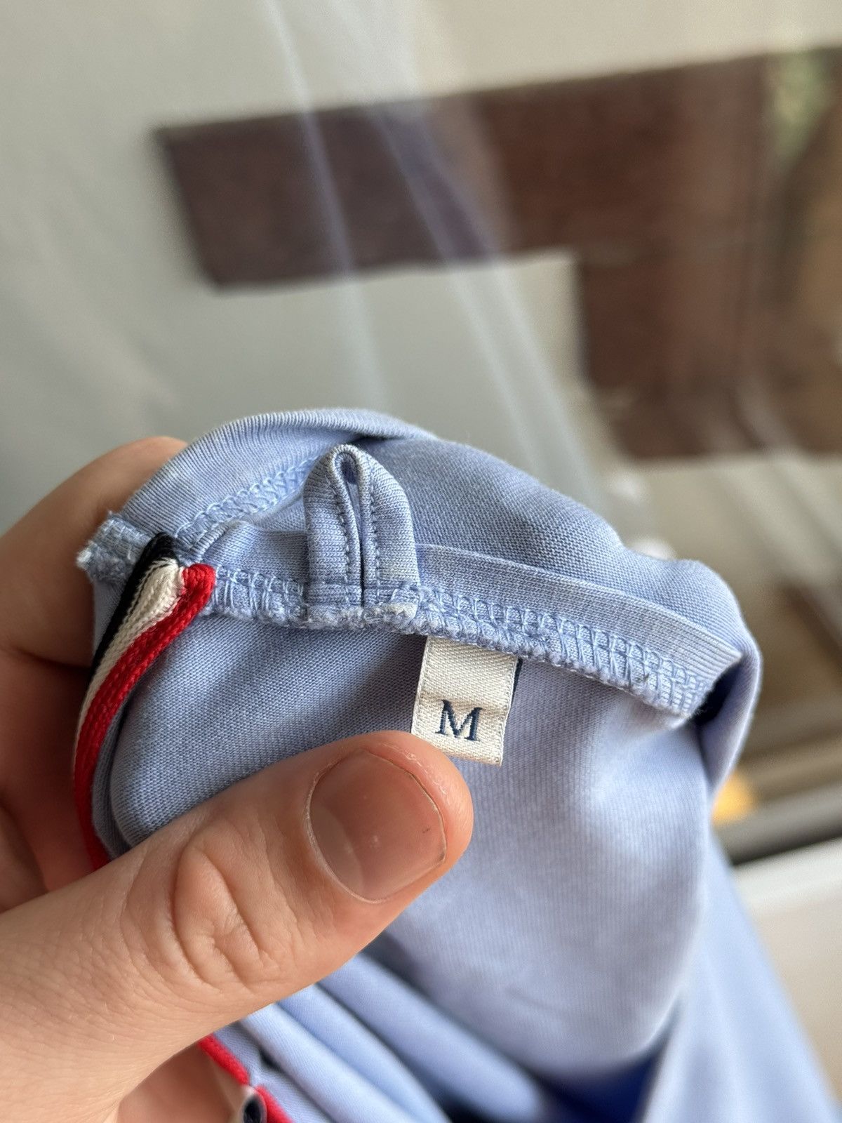 Moncler Moncler Blue luxury Tee Size US M / EU 48-50 / 2 - 9 Thumbnail