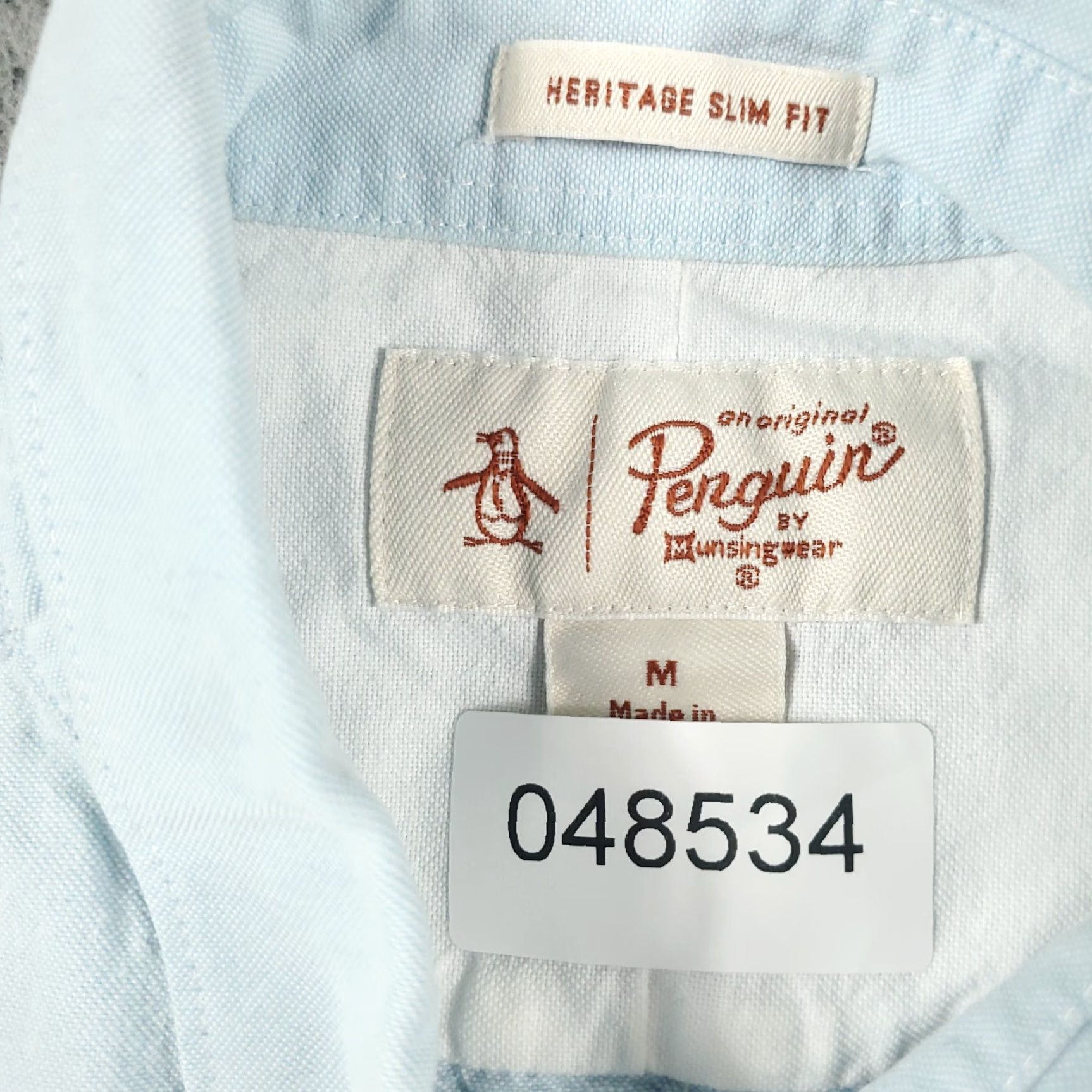 Original Penguin Original Penguin Button-Up Shirt Mens Medium Blue Long Sleeve Casual Preppy Size US M / EU 48-50 / 2 - 8 Thumbnail