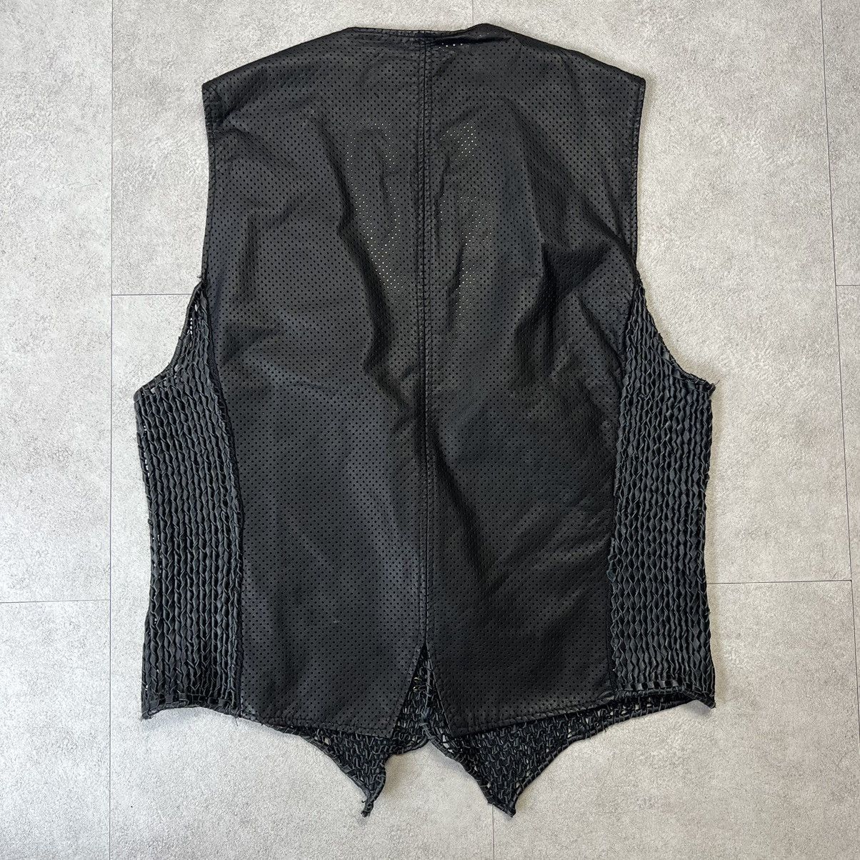 Designer × Japanese Brand Kyoji Maruyama Mesh Leather Vest Size US M / EU 48-50 / 2 - 2 Thumbnail