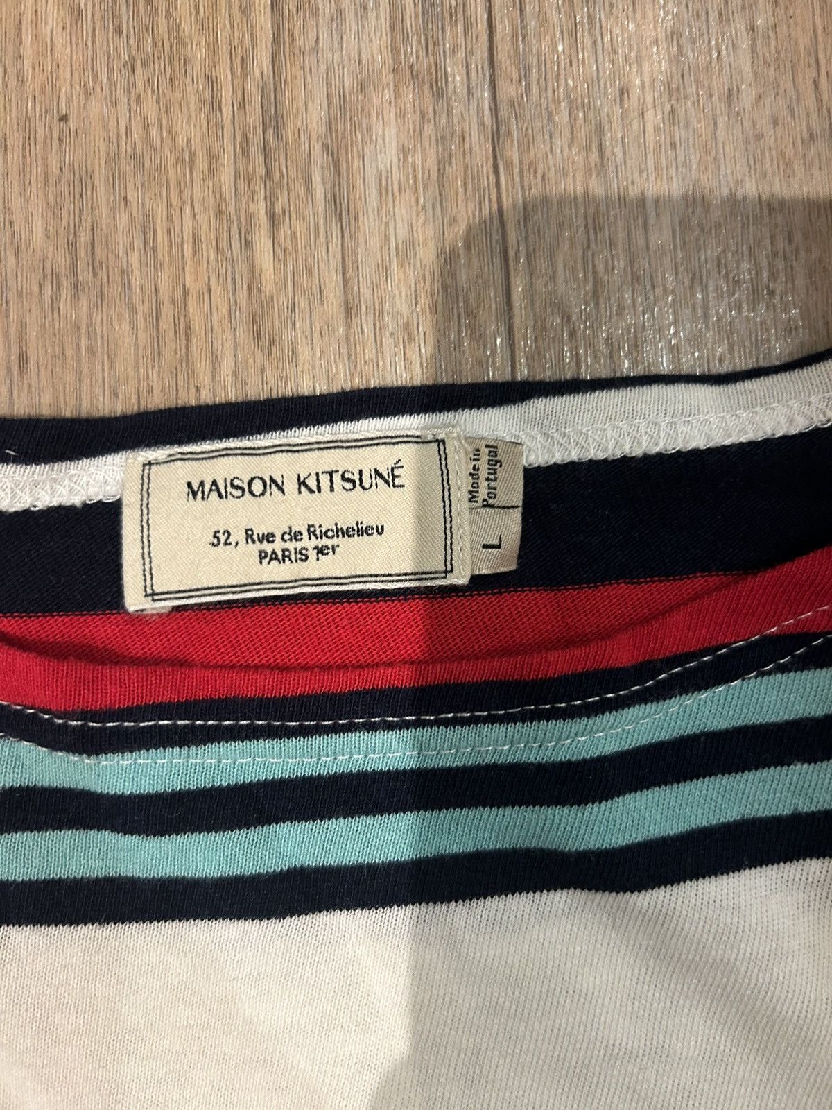 Maison Kitsune Striped linen cotton blend Size US L / EU 52-54 / 3 - 3 Thumbnail