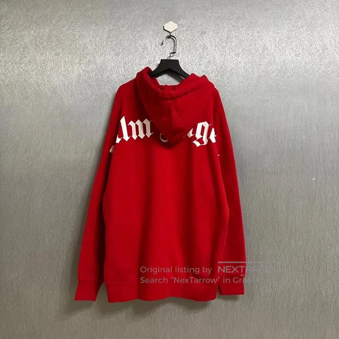 Palm Angels red palm angels logo hoodie. Size US M / EU 48-50 / 2 - 2 Thumbnail