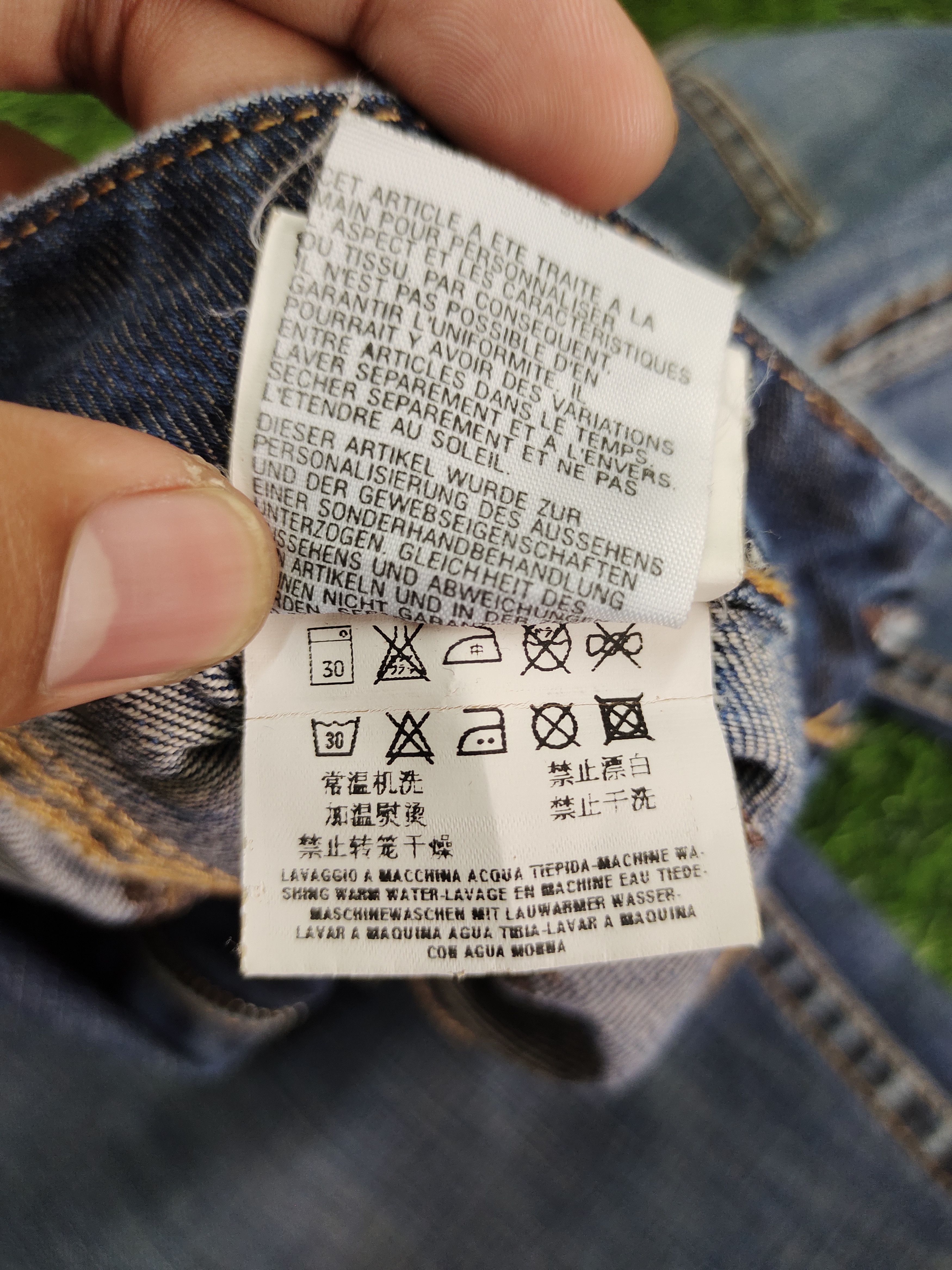 Replay Vintage Y2k Replay Spiral Cut Fatigue Denim Pants Size US 30 / EU 46 - 16 Thumbnail