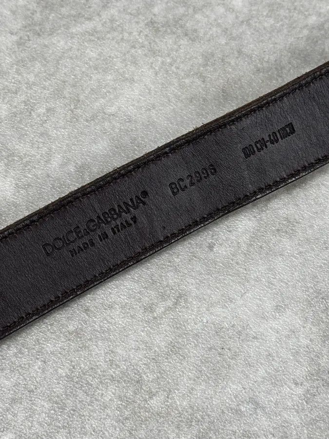 Dolce & Gabbana 2000s Dolce & Gabbana Beige Taupe Classic Suede Belt Size ONE SIZE - 7 Thumbnail