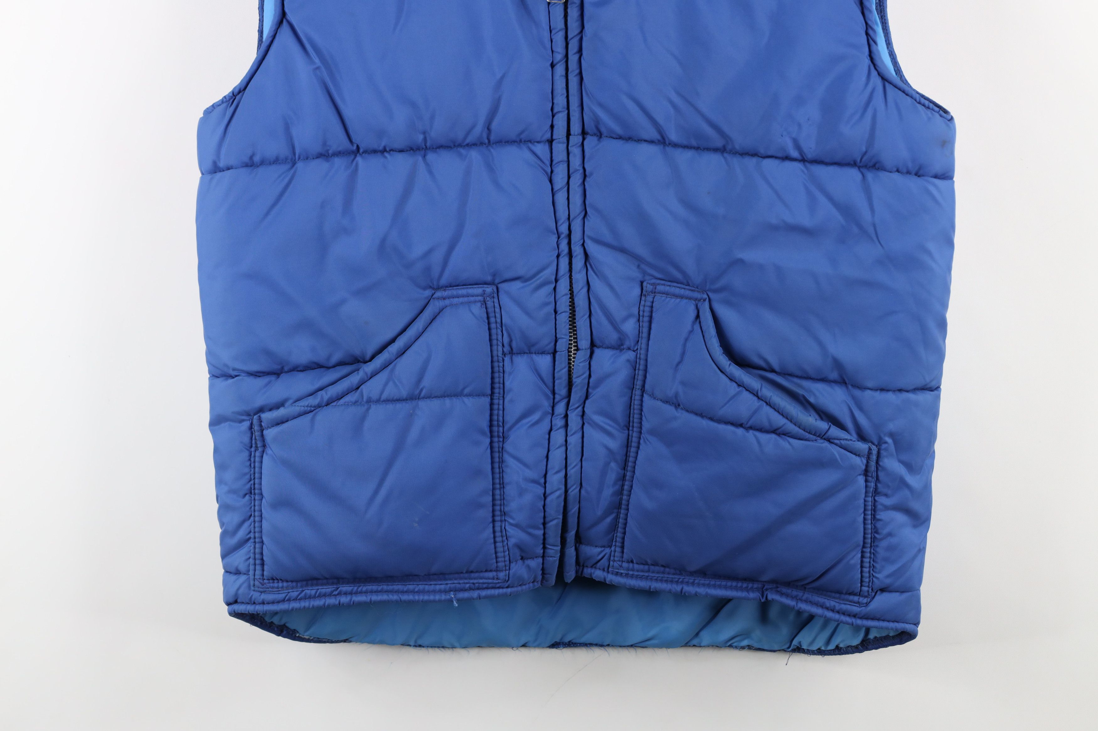 Vintage Vintage 70s Streetwear Full Zip Puffer Vest Jacket Blue USA Size US M / EU 48-50 / 2 - 3 Thumbnail