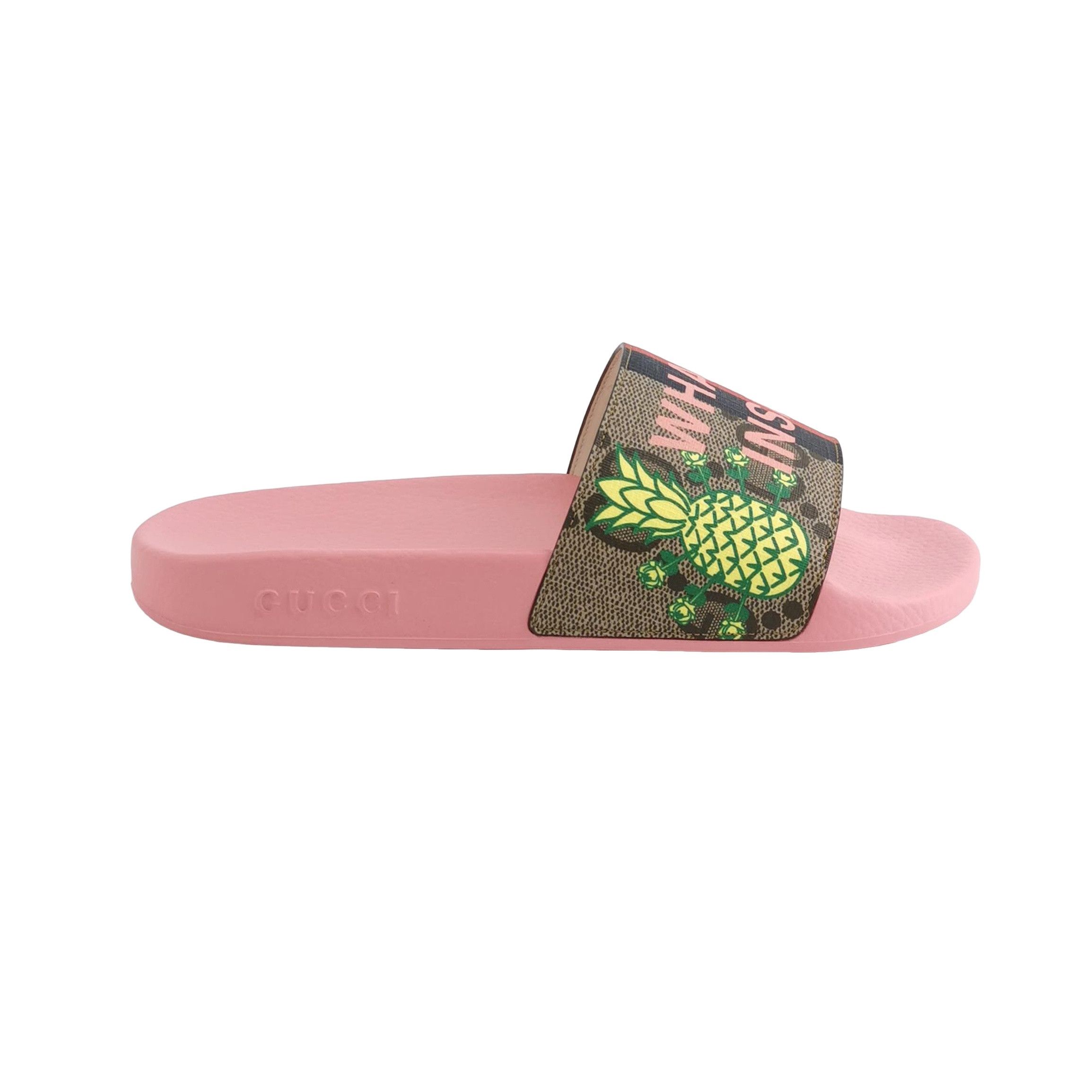 Gucci Gucci Pineapple GG Supreme Slides Size EU 41 Size US 8 / EU 41 - 1 Thumbnail