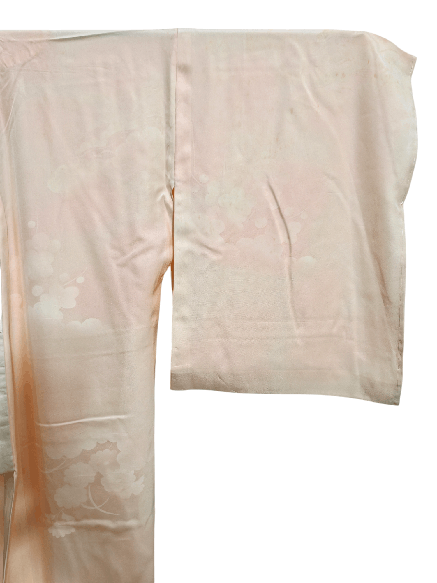 Japanese Brand × Vintage Vintage Japanese Orange Juban Kimono Robe Kimono Dress Size US L / EU 52-54 / 3 - 4 Thumbnail