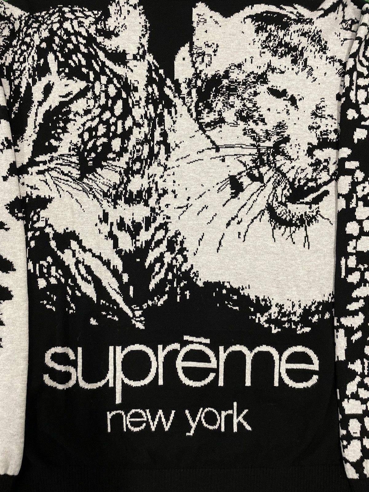 Supreme Big Cats Jacquard Sweater