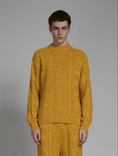 Marni o1w1db10125 Cable-Knit Cotton Sweater in Yellow Size US S / EU 44-46 / 1 - 1 Thumbnail
