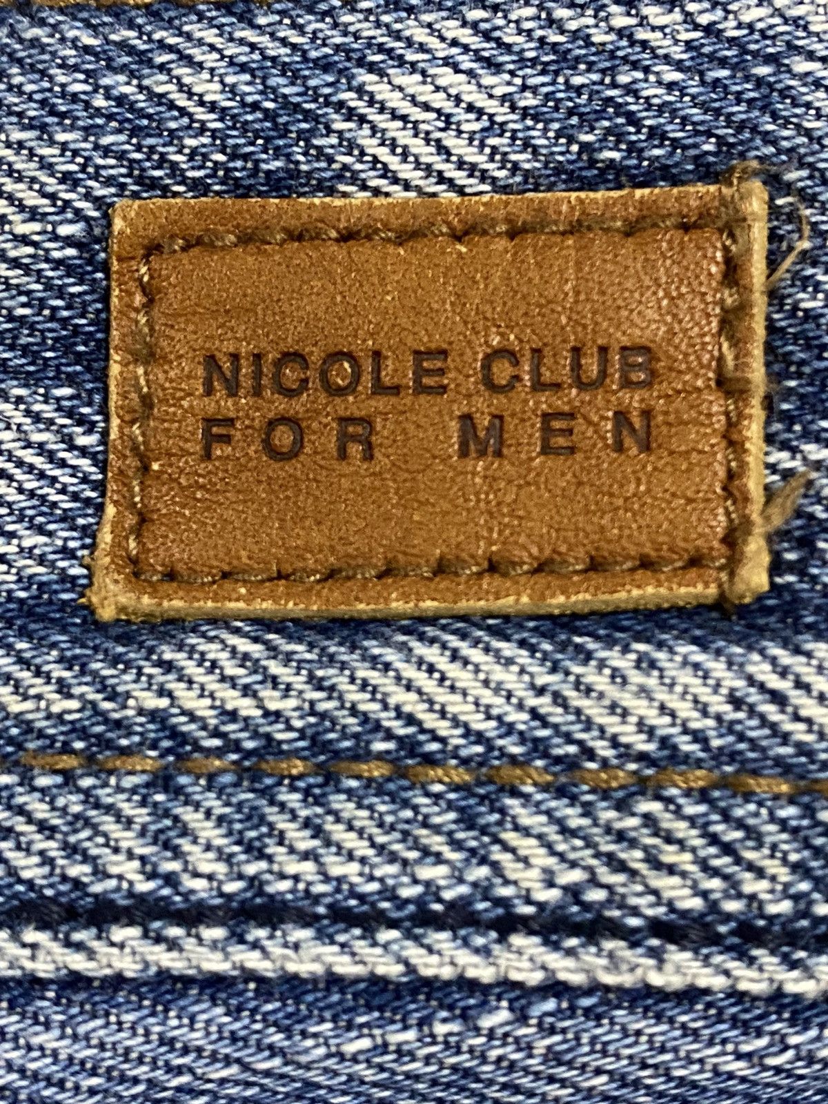 Japanese Brand Vintage Nicole Club Men Distressed Wide leg Jeans Size US 34 / EU 50 - 8 Thumbnail