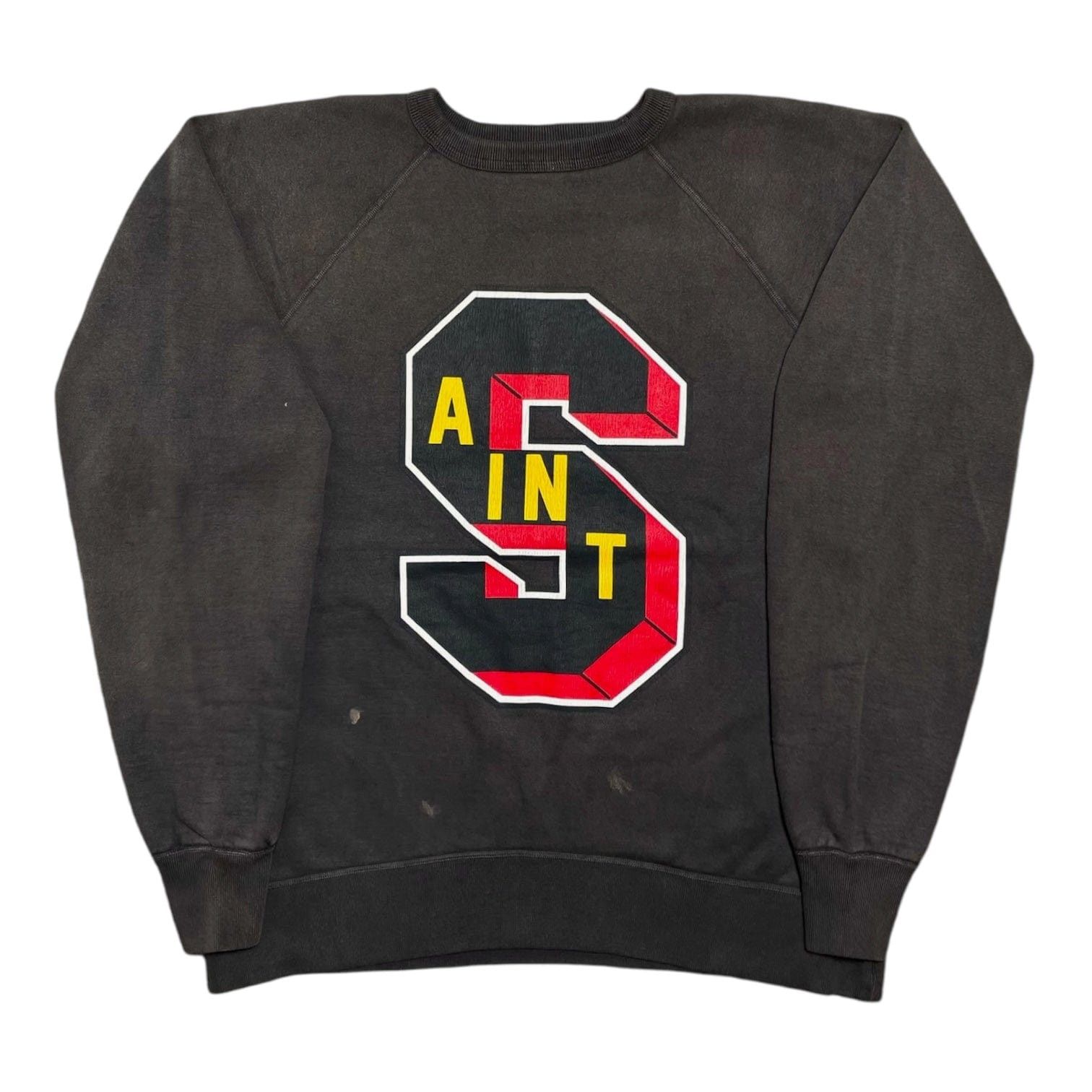 Saint Michael x Denim Tears ST Crewneck Sweatshirt Vintage Black Size US L / EU 52-54 / 3 - 1 Thumbnail