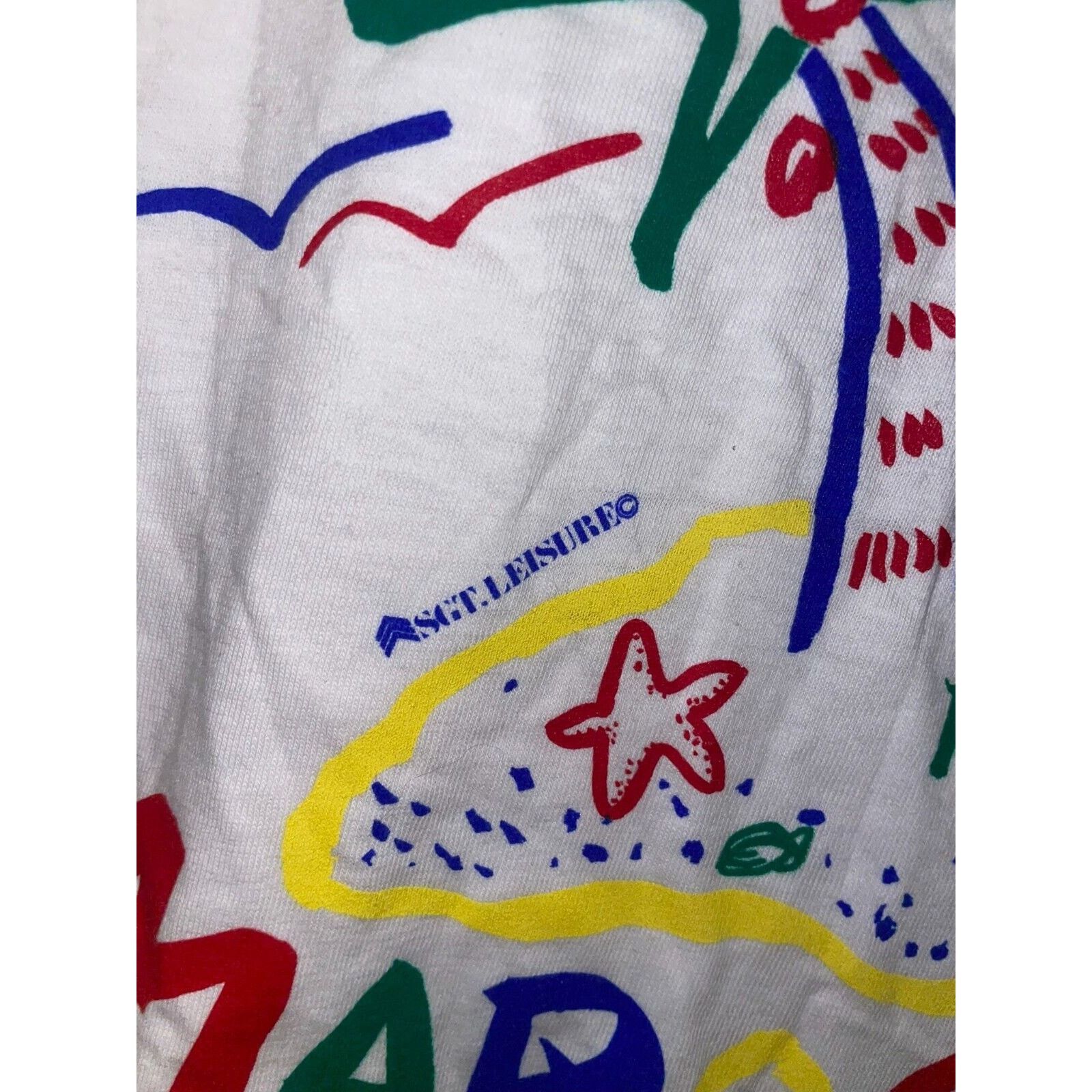 Vintage Vintage Tropical Beach Marooned Sun Valley White L Shirt 80s Size US L / EU 52-54 / 3 - 8 Thumbnail