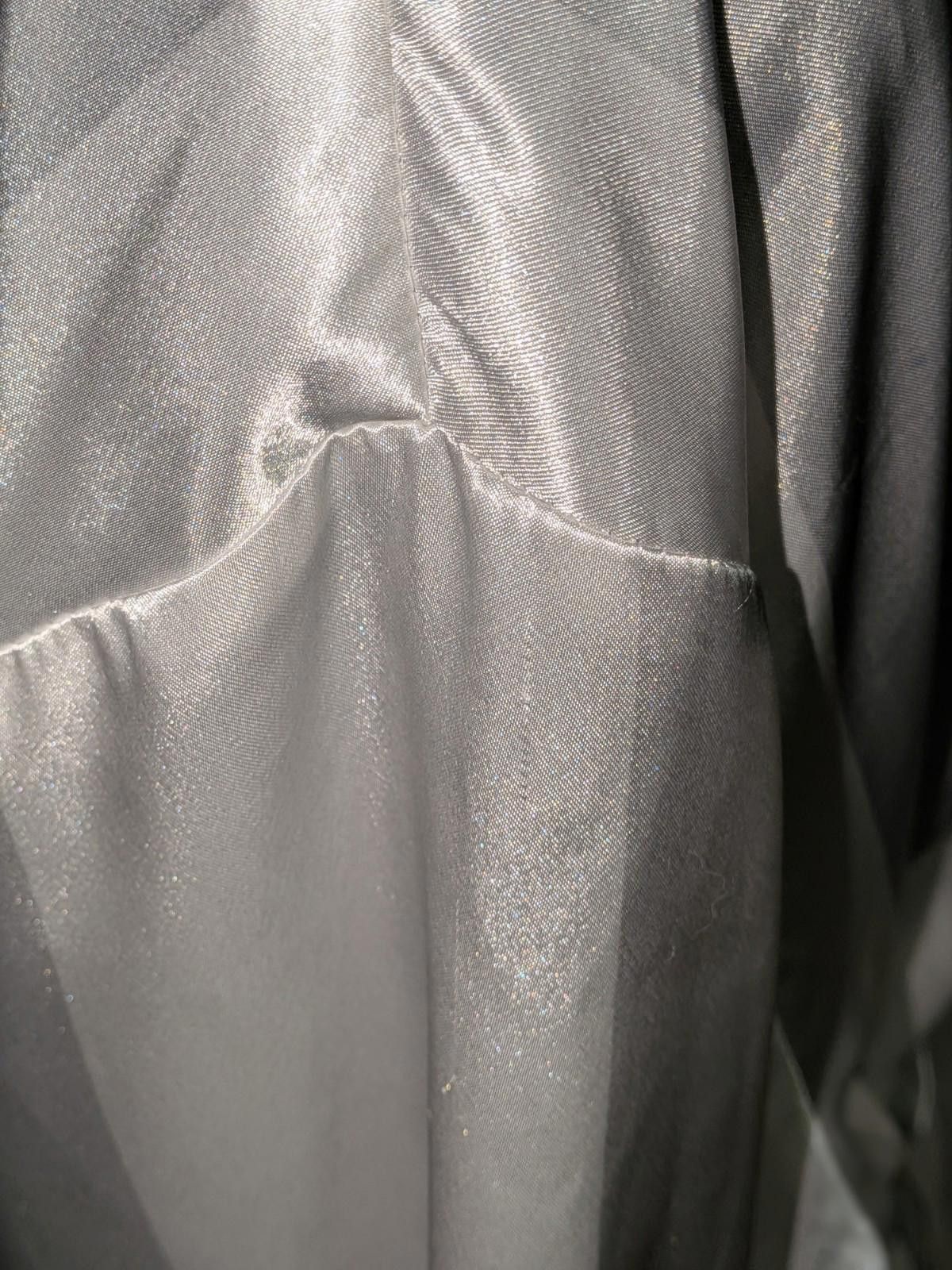 Oscar De La Renta VTG Y2K Oscar de la Renta Woman's White Striped Satin Robe M Size ONE SIZE - 6 Thumbnail
