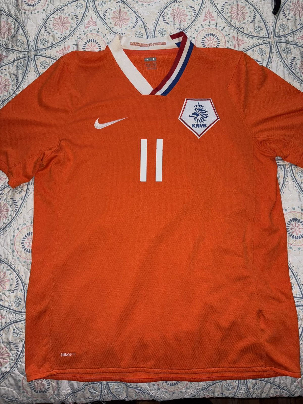 Nike 2008 10 Netherlands Robben Size US L / EU 52-54 / 3 - 1 Thumbnail