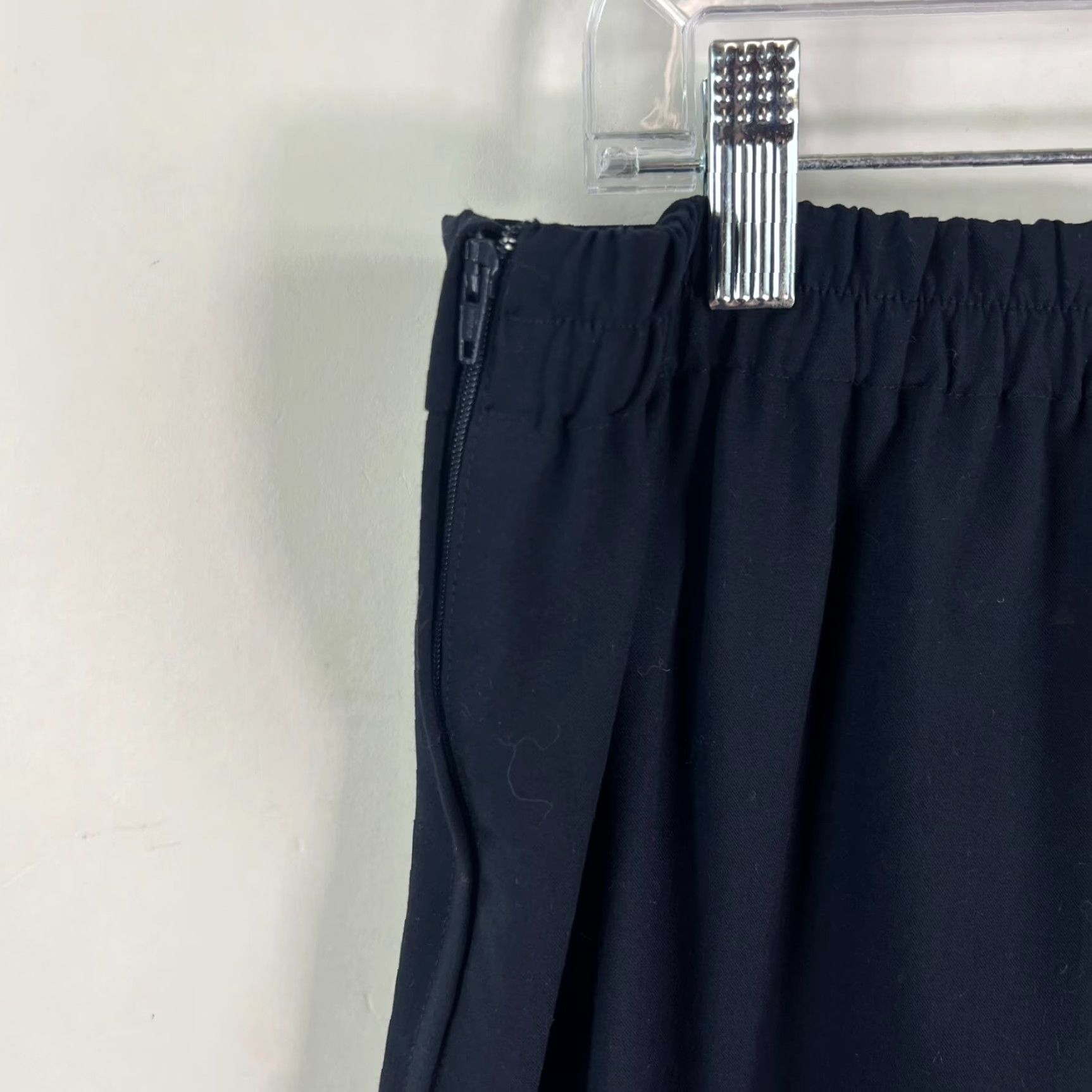 Vintage Briggs NY Pants Womens 14W Black Capri Stretchy Waist Pockets Poly Blend 34X28 Size 36" / US 14 / IT 50 - 3 Thumbnail