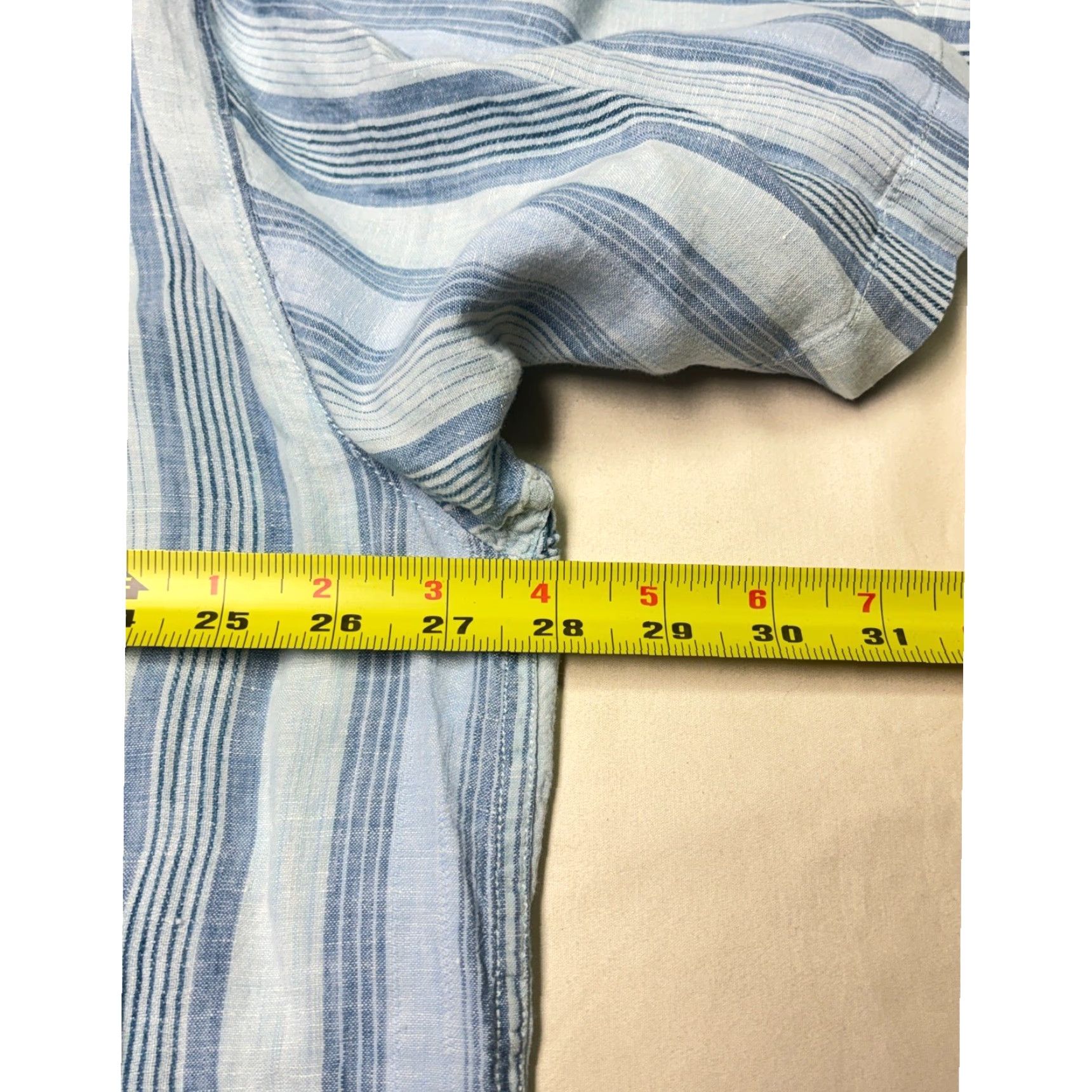 Tommy Bahama Tommy Bahama Mens Striped Linen Short Sleeve Button Up Shirt XXL Size US XXL / EU 58 / 5 - 7 Thumbnail
