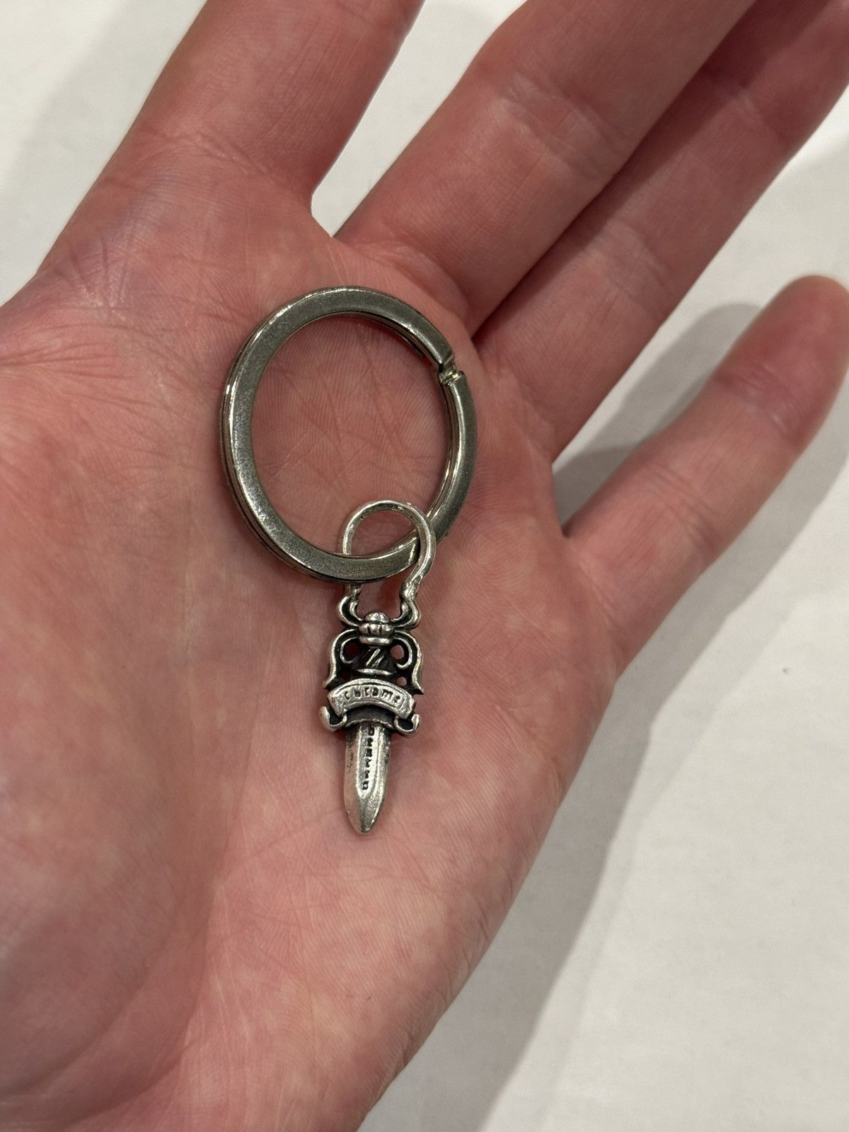 Chrome Hearts Chrome Hearts Dagger Pendant Keychain Silver Split Ring #5 Size ONE SIZE - 5 Thumbnail