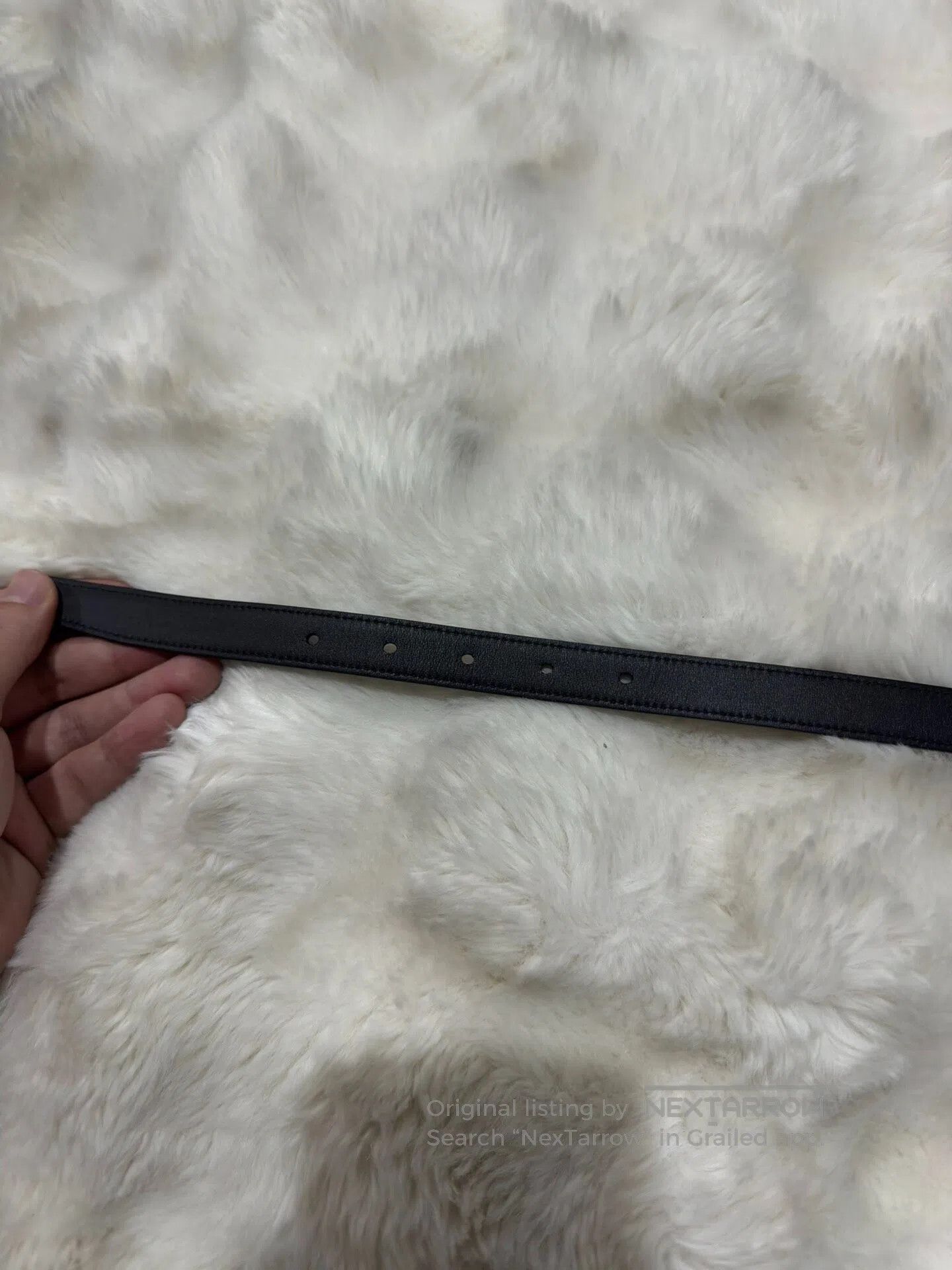 Saint Laurent Paris Saint Laurent Paris size 75 Black and silver belt| Size ONE SIZE - 6 Thumbnail