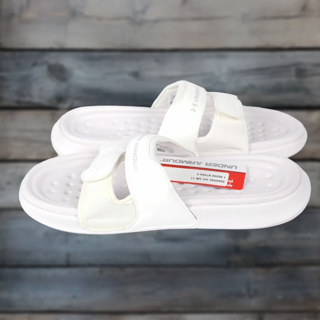 Under Armour Under Armour Women's Ansa Studio Slide Sandals Size 11 White 3025045 Size US 11 / IT 41 - 1 Thumbnail