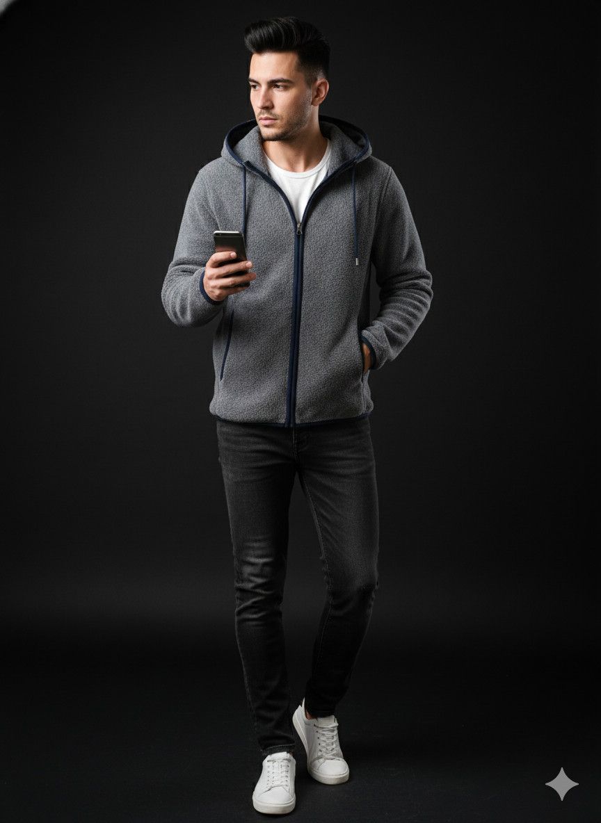 Uniqlo Uniqlo Fleece Zip Up Hoodie jackets Size US M / EU 48-50 / 2 - 1 Thumbnail