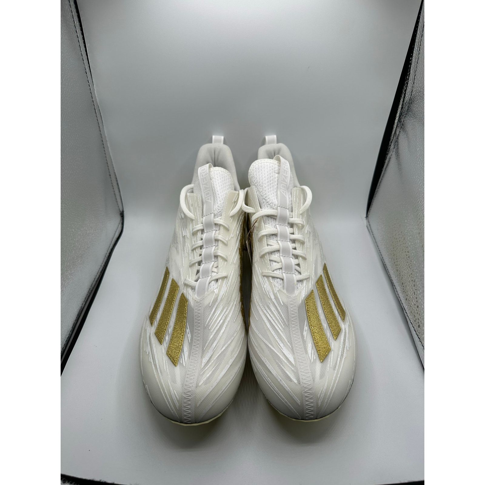 Adidas Adidas Adizero football cleats “White Gold Metallic” size 16 Size US 15 / EU 48 - 2 Thumbnail