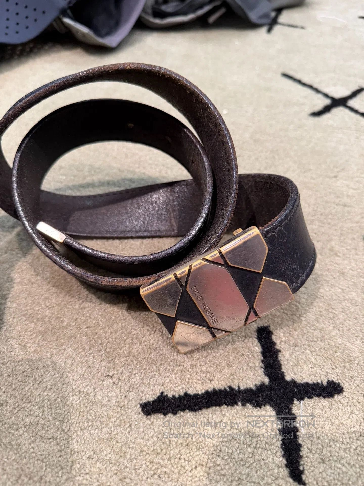 Dior × Hedi Slimane Dior Homme AW05 H Belt | Grailed