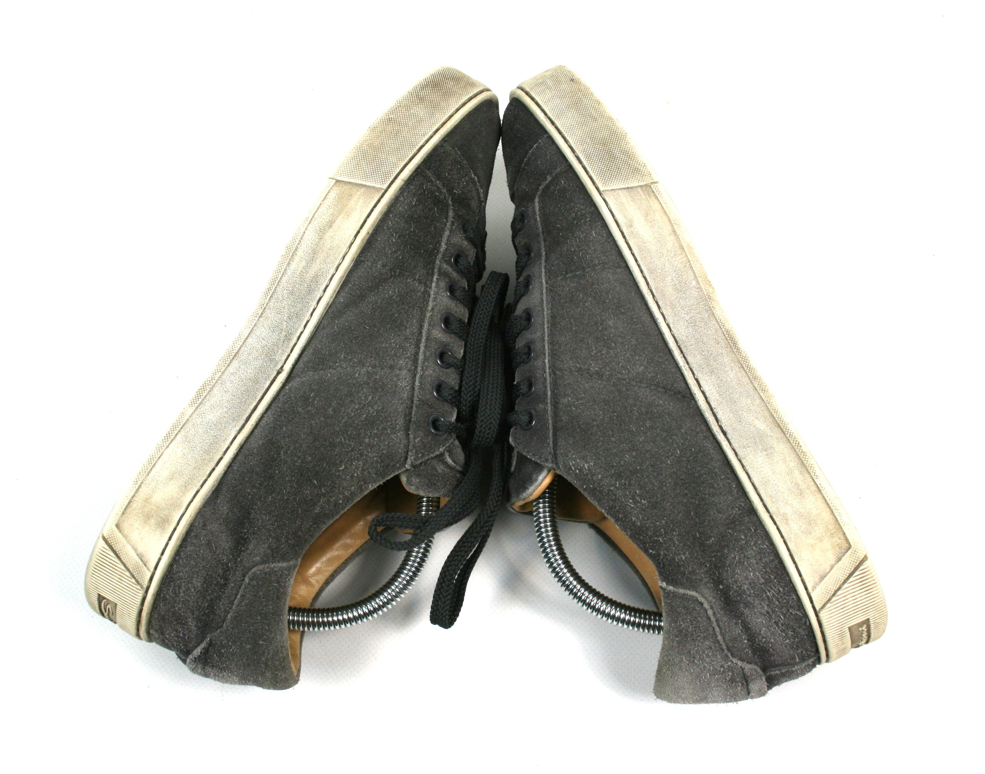 Santoni Suede Low Sneakers Size US 8 / EU 41 - 6 Thumbnail